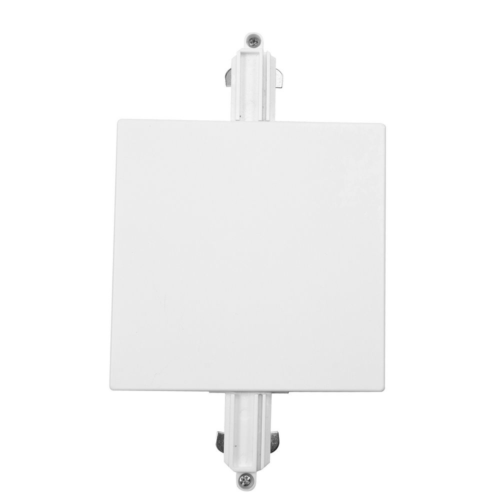 Centraaldoos afdekplaat met 2 aansluiting voor Track Fase Rail systeem Wit - De Smid Verlichting