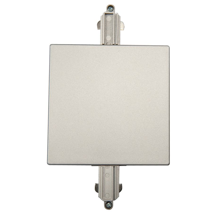 Centraaldoos afdekplaat met 2 aansluiting voor Track Fase Rail systeem Nikkelmat - De Smid Verlichting