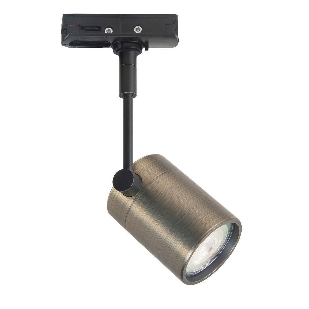 Fanfare Track Rail Spot GU10 Brons/Zwart excl. Lichtbron - De Smid Verlichting