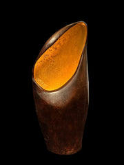 Leclercq en Bouwman Nature Vloerlamp H120cm Keramiek Corten Gold/Shiny Gold LB999/1VL-CG