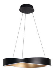Onda Hanglamp Ø60cm 46W 2700K LED Zwart/Goud