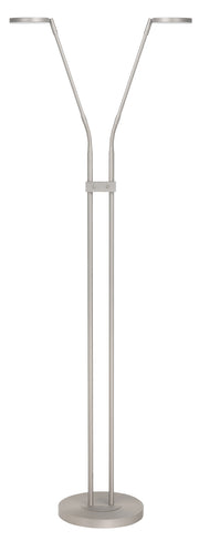 Palma 2-Lichts Vloerlamp V4002.30 Nikkelmat