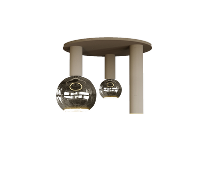 Ztahl Riva 3-Lichts Plafonniere Ø35xm 4365-Platinum