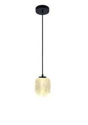 ETH Kristel 1-Lichts Hanglamp 05-HL4589-30 Zwart/Helder