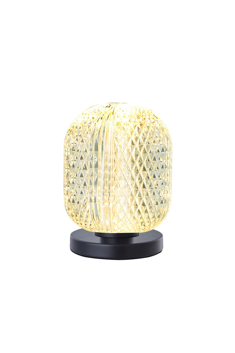 ETH Kristel tafellamp 05-TL3390-30 Zwart/Helder