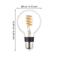 Eglo 110273 LED lamp Globe G80  E27 Helder 400lm 3000K+RGB Connect-Z