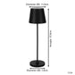 Eglo 75794 Cabozo LED Dimbare Tafellamp + Oplaadbaar IP44 Zwart