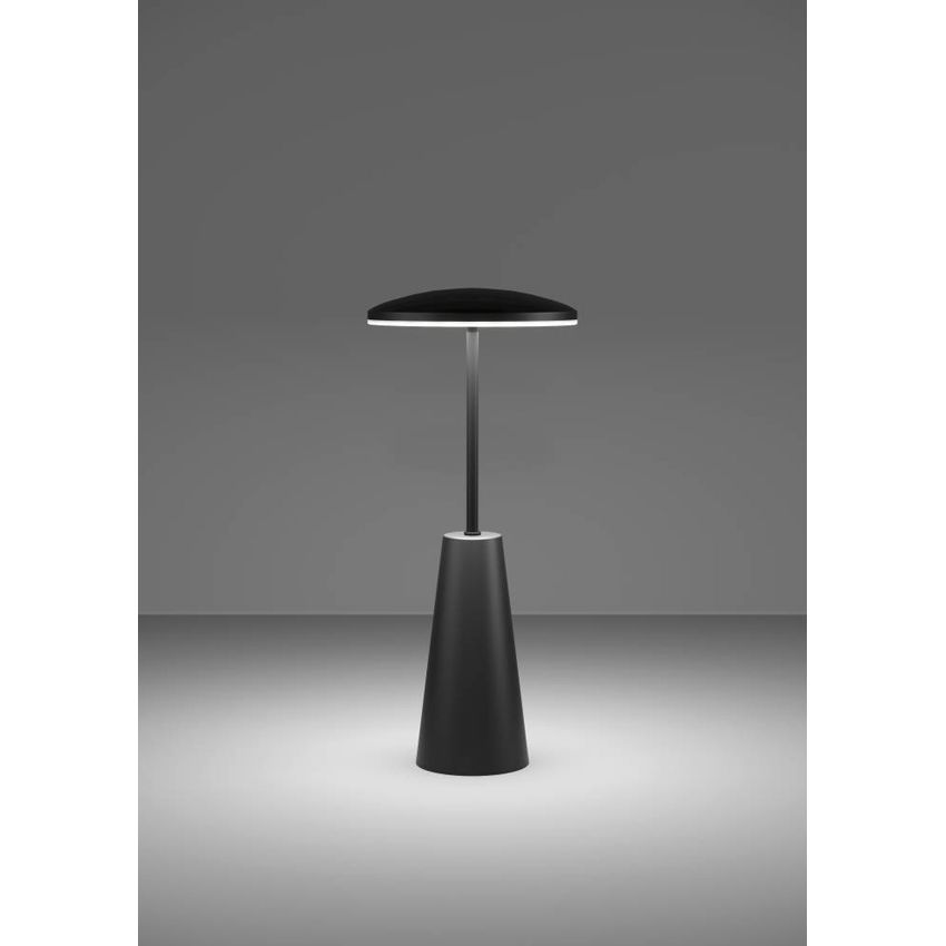 Eglo 900925 Piccola LED Dimbare Tafellamp + Oplaadbaar IP54 Zwart - De Smid Verlichting