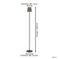 Eglo 901111 Fiorana Vloerlamp Zwart/Cappuccino-Goud