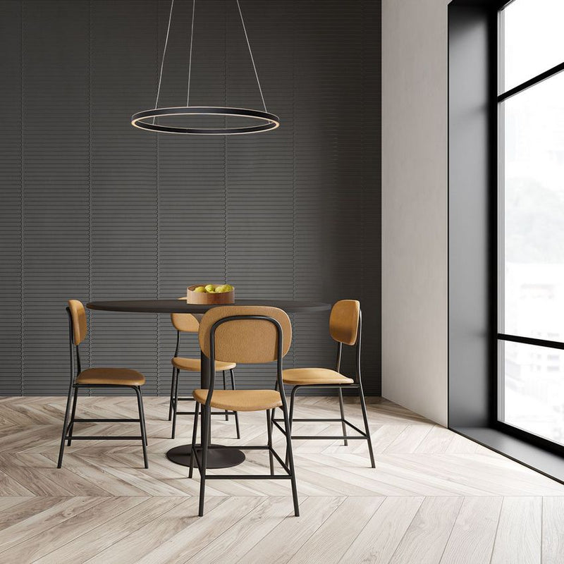 Ringlux Hanglamp Ø60cm Mat Zwart