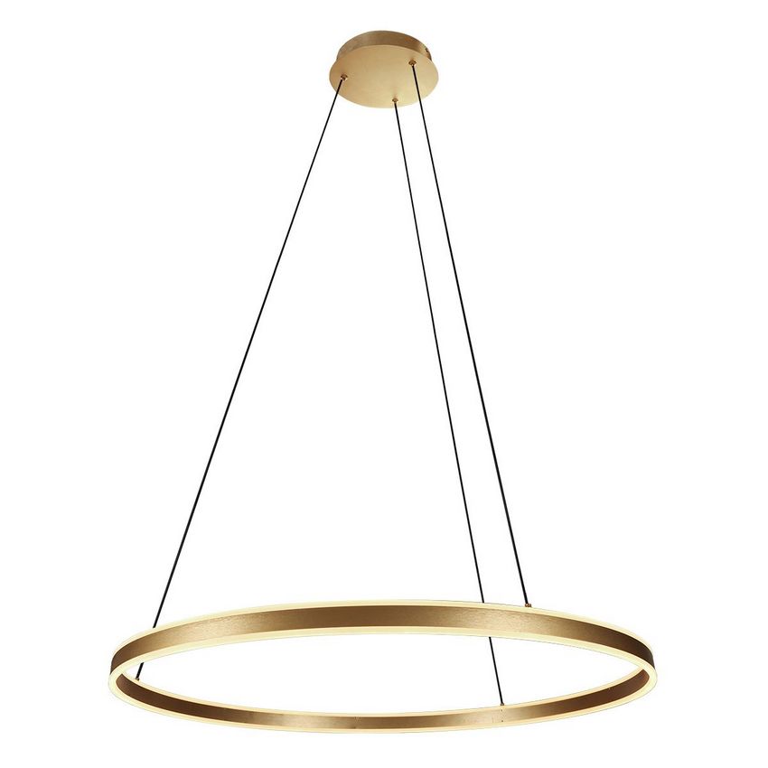 Steinhauer 3675GO Ringlux Hanglamp Ø80cm Mat Goud