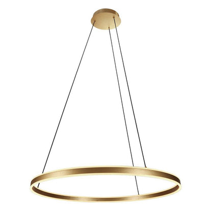 Steinhauer 3675GO Ringlux Hanglamp Ø80cm Mat Goud