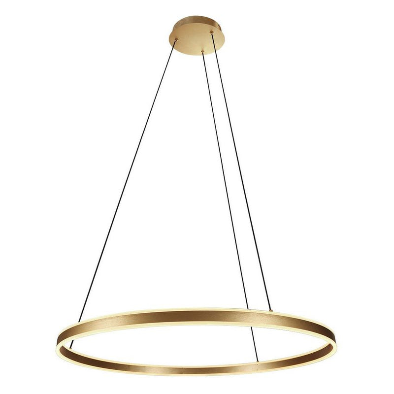 Steinhauer 3675GO Ringlux Hanglamp Ø80cm Mat Goud