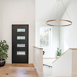 Steinhauer 3675GO Ringlux Hanglamp Ø80cm Mat Goud