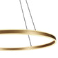 Steinhauer 3675GO Ringlux Hanglamp Ø80cm Mat Goud