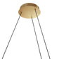 Steinhauer 3675GO Ringlux Hanglamp Ø80cm Mat Goud