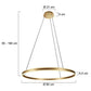 Steinhauer 3675GO Ringlux Hanglamp Ø80cm Mat Goud