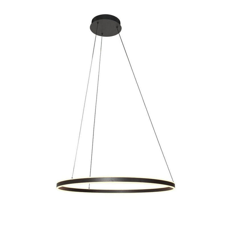 Steinhauer 3675ZW Ringlux Hanglamp Ø80cm Mat Zwart
