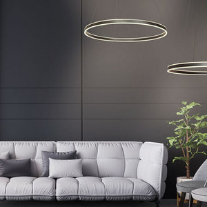 Steinhauer 3675ZW Ringlux Hanglamp Ø80cm Mat Zwart