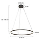 Steinhauer 3675ZW Ringlux Hanglamp Ø80cm Mat Zwart