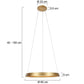 Steinhauer 3692GO Ringlux Hanglamp Ø60cm Mat Goud