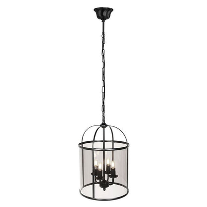 Steinhauer 5972ZW Pimpernel 4-Lichts hanglamp Zwart