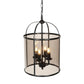Steinhauer 5972ZW Pimpernel 4-Lichts hanglamp Zwart