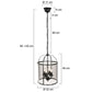 Steinhauer 5972ZW Pimpernel 4-Lichts hanglamp Zwart