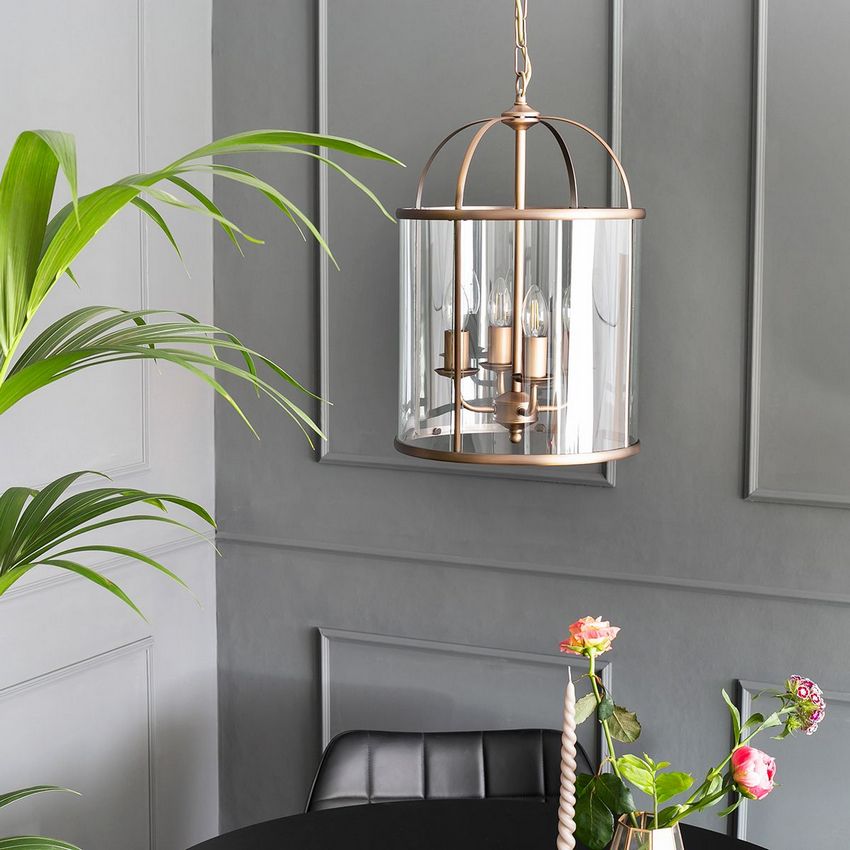 Steinhauer 5972BR Pimpernel 4-Lichts hanglamp Brons