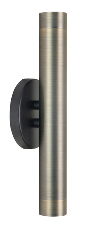 Trend 2-Lichts wandlamp Brons/Zwart