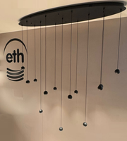 ETH 05-HL4513-30 Grace 13-Lichts Hanglamp Ovaal 4680Lumen Zwart