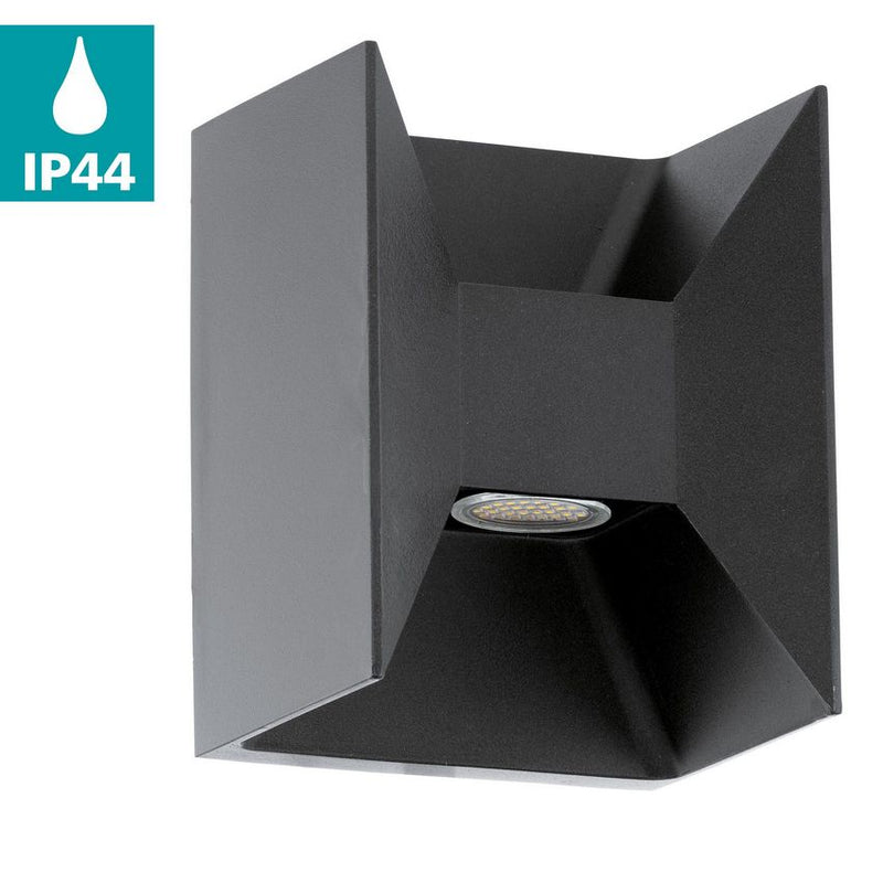 Morino 2-Lichts Wand-buitenlamp Antraciet