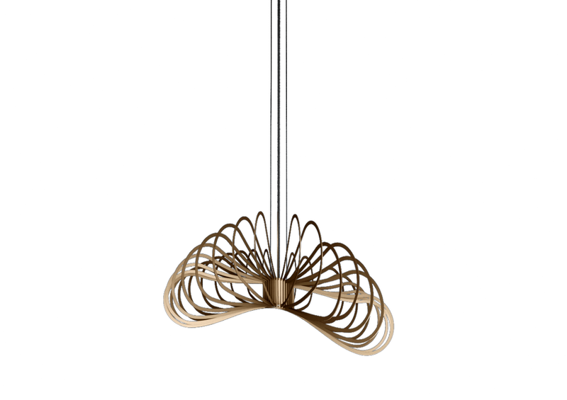 Ztahl Martani Ø85cm 5801-Platinum 1-Lichts Hanglamp