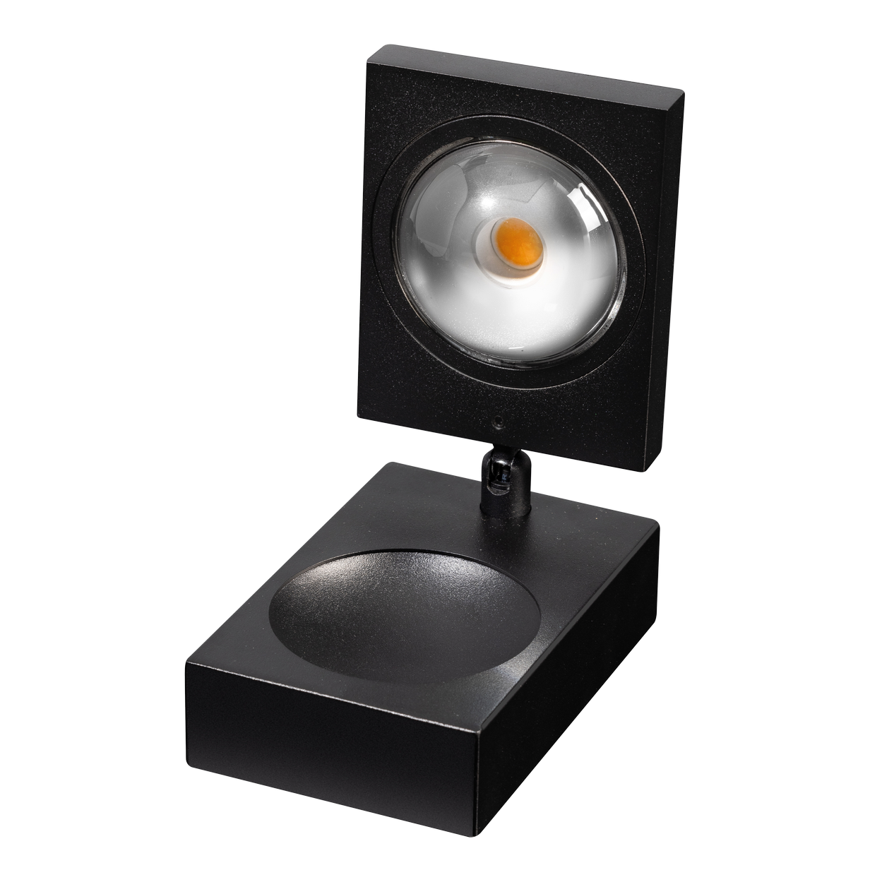 ETH Jake Round Cube Tafellamp Led met lens 3 step dimming Zwart - De Smid Verlichting