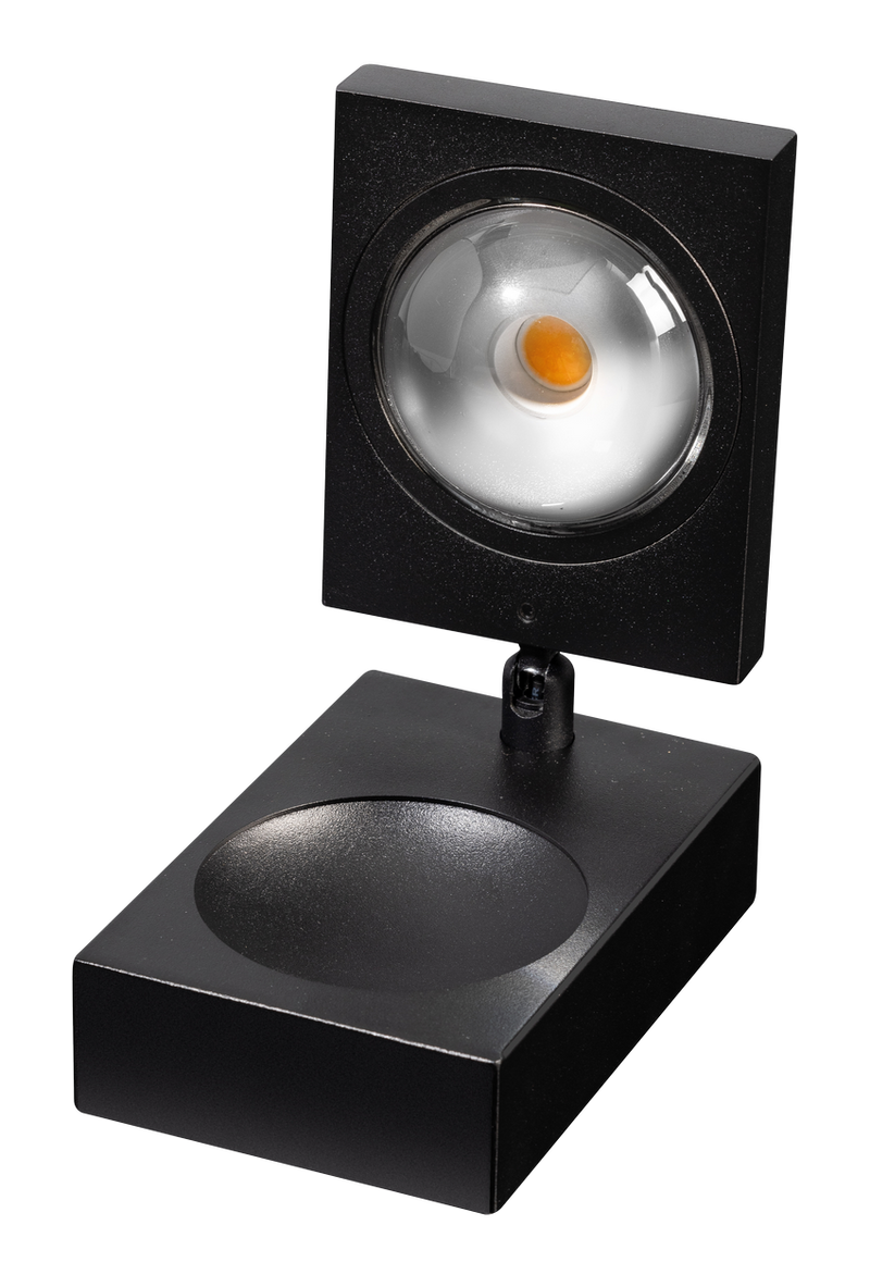 ETH Jake Round Cube Tafellamp Led met lens 3 step dimming Zwart