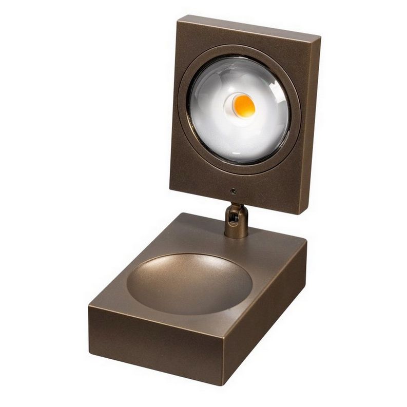 ETH Jake Round Cube Tafellamp Led met lens 3 step dimming Anodic Brown - De Smid Verlichting