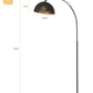 ETH Daan/Thijs Vloerlamp Boog 1xE27 Anodic brown