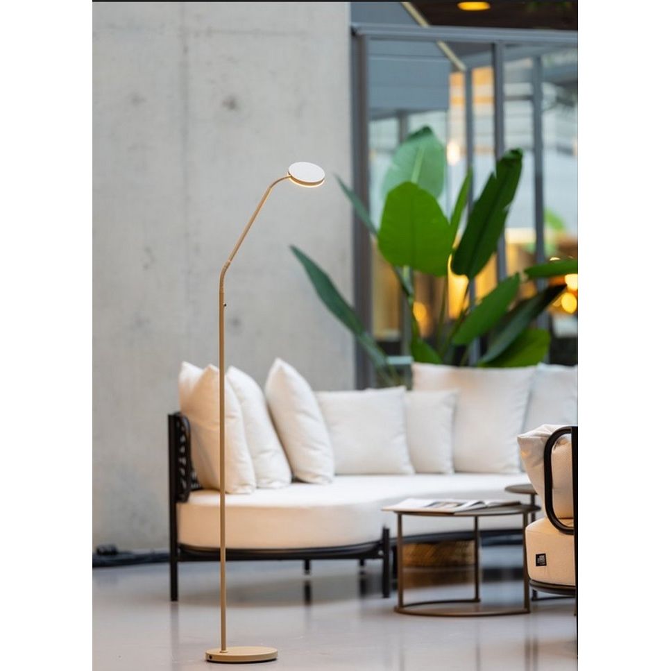 ETH Duuk Led Flex Vloerlamp Oplaadbaar Dimbaar Zand - De Smid Verlichting