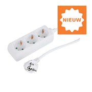 Stekkerdoos 3-voudig  3meter 3 x 1,5Q Wit