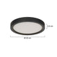 Steinhauer 4131ZW Luminix Plafondlamp Ø20cm Zwart 1500Lumen Stepdim