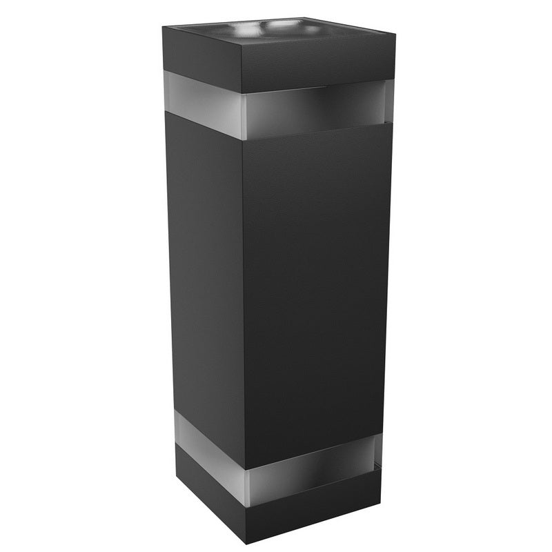 DSV Up-Down Square Ring Large Buiten Wandlamp IP54 Zwart