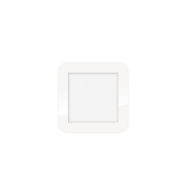 ETH Anne Led plafondlamp vierkant 3 step dimming 2700k 10w 530lm ip44 Wit 17 x 17cm