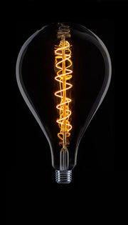 XXL Spiraal Filament LED E27 240v 7w / 3,5w / 1w 2100k 3 stappen dimbaar/Scene switch smoke