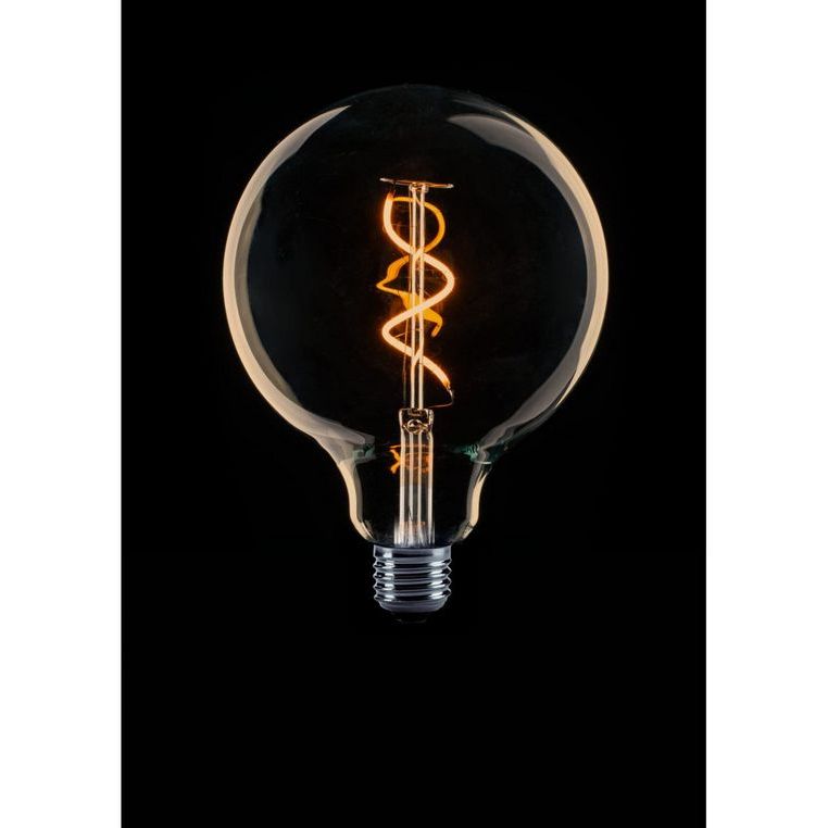 Globe 125mm Filament spiraal LED 2w E27 240v 2200k Goud/Flame - De Smid Verlichting