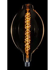 Zeppelin XXL Spiraal LED E27 240v 8w/2200k dimbaar Goud/Flame