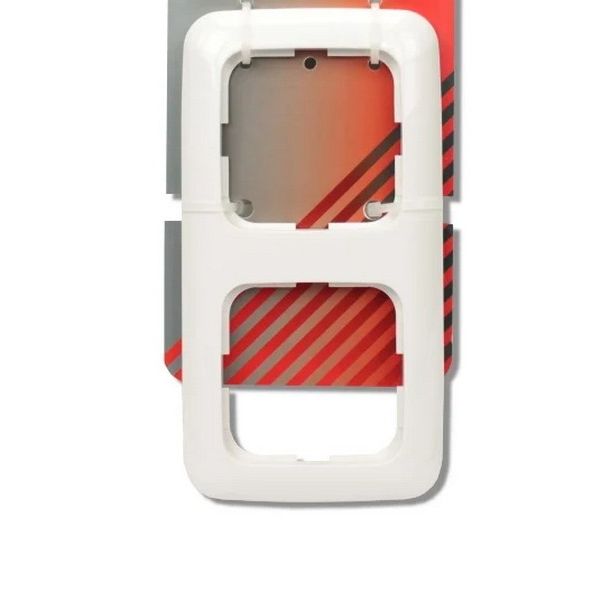 95624 Afdekraam 2-voudig Reflex 214 Alpine Wit - De Smid Verlichting