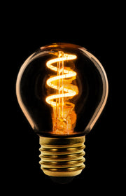 Filament LED 4watt Kogellamp 3-Step dimmen E14 Goud/Flame