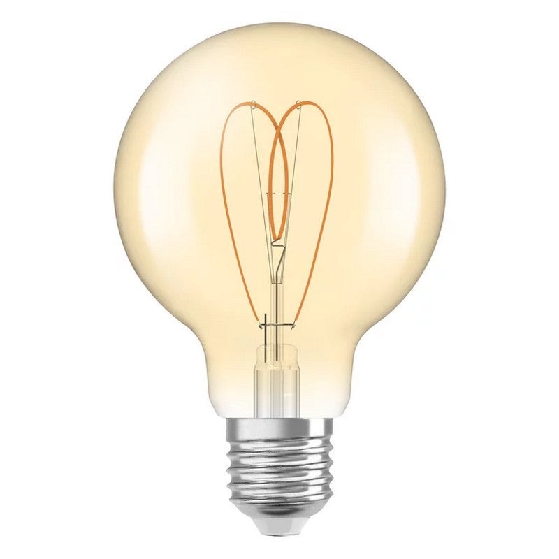 Osram G80 1906 Vintage Globe Bol LED Heart lichtbron E27 8watt Gold 2200K