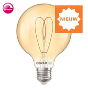 Osram 1906 Vintage Globe Bol G95 LED Heart lichtbron E27 4,9watt Gold 2200K