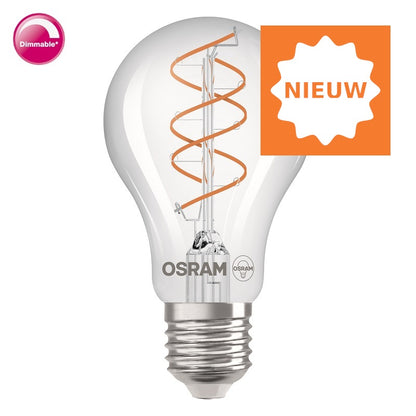 Osram Vintage Deco 1906 Spiraal A60 Led  CLA60/ 8Watt E27 Dimbaar Helder